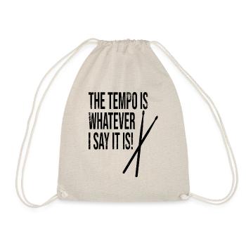 Le tempo est ce que je dis / baguettes - Sac de sport léger - nature - Devant