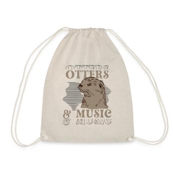 Notes de musique de Sea Otter, musicien, Forest - Sac de sport léger - nature - Devant