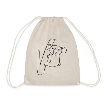 Dessin mignon de koala animalier - Sac de sport léger - nature - Devant