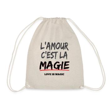 L'amour c'est la magie - expression camerounaise - Sac de sport léger - nature - Devant