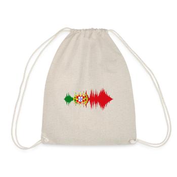 Portugal Flag Used Look Portuguese Flag - Drawstring Bag - nature - Front