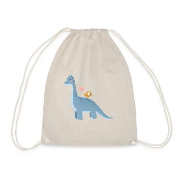 ZAZdesign® Dino Brachio Brachiosaurus - Drawstring Bag - nature - Front