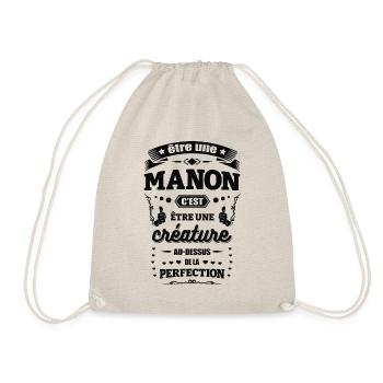 NOM - PRÉNOM - MANON - Sac de sport léger - nature - Devant