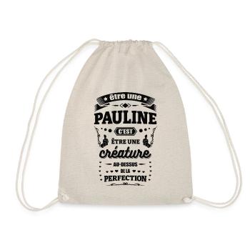 NOM - PRÉNOM - PAULINE - Sac de sport léger - nature - Devant