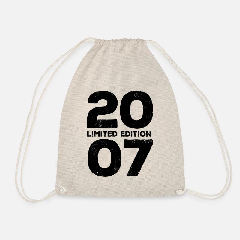 2007 Limited Edition - Geburtstag Geschenk - Turnbeutel - Natur