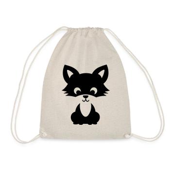 Fox - Drawstring Bag - nature - Front