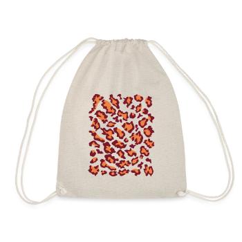 Léopard rouge orange - Sac de sport léger - nature - Devant