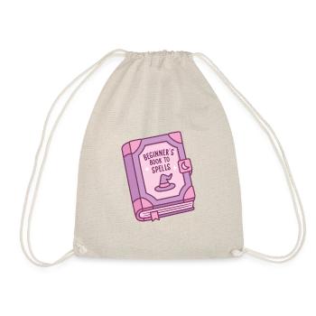 Witch Spell Book Beginner Book To Spells Funny - Drawstring Bag - nature - Front