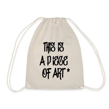 This is a piece of art - Drawstring Bag - nature - Front