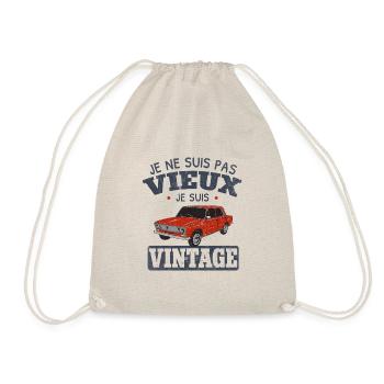 Je ne suis pas Vieux je suis Vintage - Sac de sport léger - nature - Devant