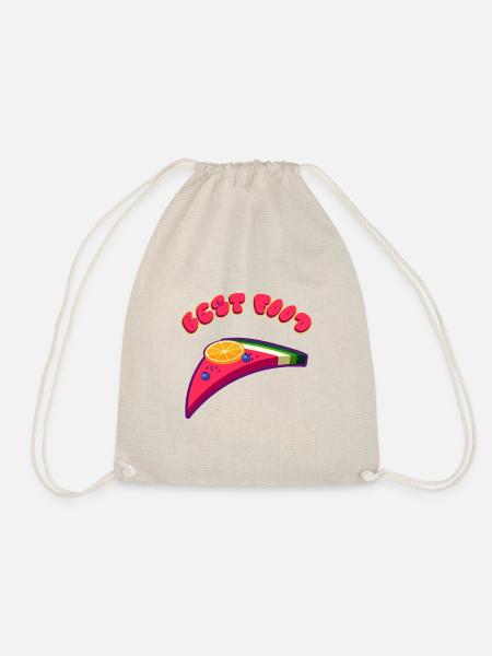 Best food - Drawstring Bag - nature