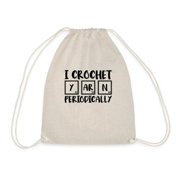 Je crochete fil régulièrement proverbe drôle pour - Sac de sport léger - nature - Devant