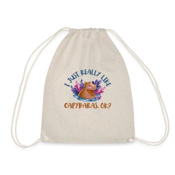 J’aime beaucoup les capybaras, ok les amateurs de capibara - Sac de sport léger - nature - Devant