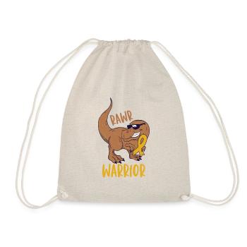 Spina Bifida awareness with Yellow Ribbon Warrior - Drawstring Bag - nature - Front