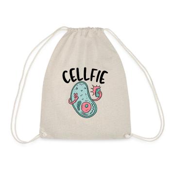 Cellfie Biology teacher Science lover - Drawstring Bag - nature - Front
