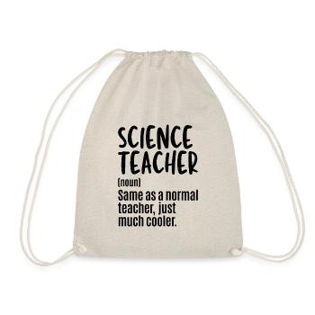 Science Teacher Definition Biology Teacher - Drawstring Bag - nature - Front