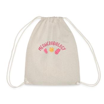 Meowcrobiology Microbiology Microbiologist Biology - Drawstring Bag - nature - Front