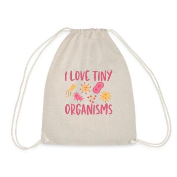 I love small organisms microbiology - Drawstring Bag - nature - Front