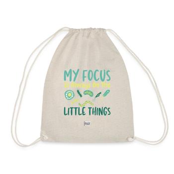 Small things Microbiology Microbiologist Biology - Drawstring Bag - nature - Front