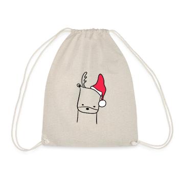Chapeau de Noël de renne Noël Sweet Xmax - Sac de sport léger - nature - Devant