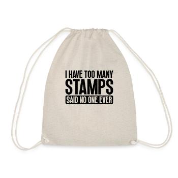 J’ai beaucoup de timbres de collection de timbres qui - Sac de sport léger - nature - Devant
