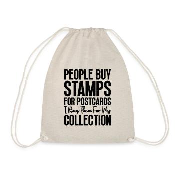Stamps for postcards Stamp collectors - Drawstring Bag - nature - Front