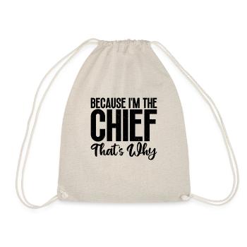 Weil Ich Police Chief Retired Officer Worker - Turnbeutel - Natur - Vorne