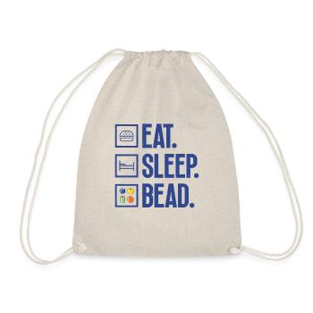 Eat Sleep Bead Jewelry Manufacturer - Drawstring Bag - nature - Front