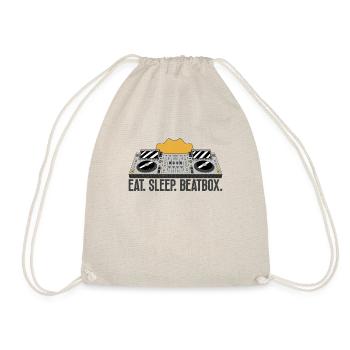 Eat Sleep Beatbox - Drawstring Bag - nature - Front