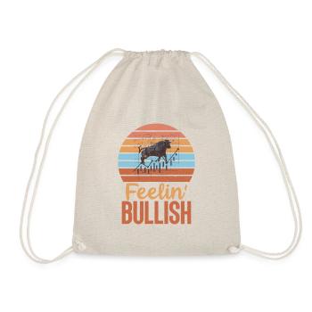 Feelin' Bullish Market Trading Bull Market for - Drawstring Bag - nature - Front