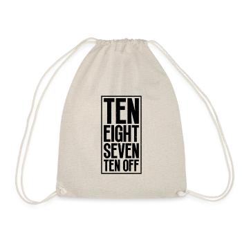 Ten Eight Seven Ten Jeu de shuffleboard - I - Sac de sport léger - nature - Devant