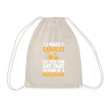 Je fais Candle Maker Candle Making Lover - Sac de sport léger - nature - Devant