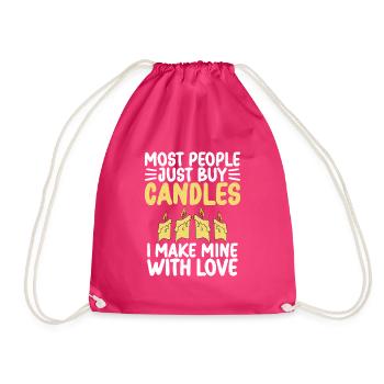 Je fais Candle Maker Candle Making Lover - Sac de sport léger - fuchsia - Devant