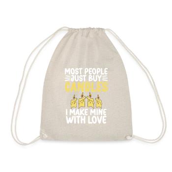 Je fais Candle Maker Candle Making Lover - Sac de sport léger - nature - Devant