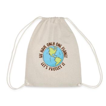 Let Only One Planet Leave Earth Day - Drawstring Bag - nature - Front