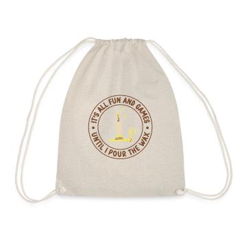 Je verse la fabrication de bougies de cire - Sac de sport léger - nature - Devant