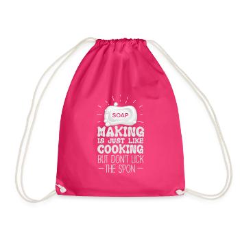 Fabrication de savon comme fabricant de savon de cuisine Expert Lover - Sac de sport léger - fuchsia - Devant