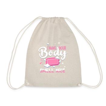 Let your body smell good Soapmaker - Drawstring Bag - nature - Front