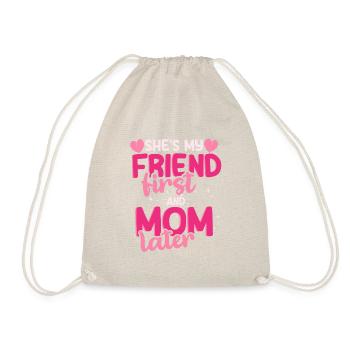 Elle est mon petit ami, fête des mères, amour, maman, maman, - Sac de sport léger - nature - Devant