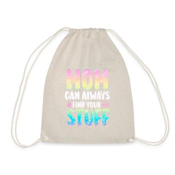 Mom can always find your stuff Mother's Day Mom - Drawstring Bag - nature - Front