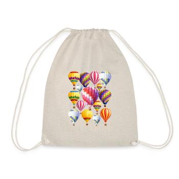 Montgolfières mignonnes Cavalier expert en montgolfière - Sac de sport léger - nature - Devant