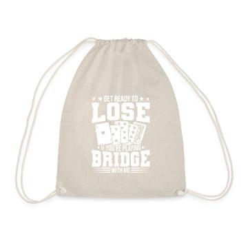 Bridge Card Game Bridge Player Expert pour - Sac de sport léger - nature - Devant