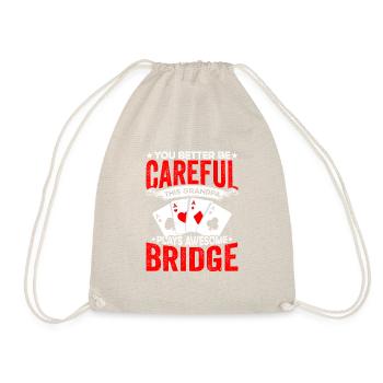 Bridge Card Game Sports player lovers - Drawstring Bag - nature - Front