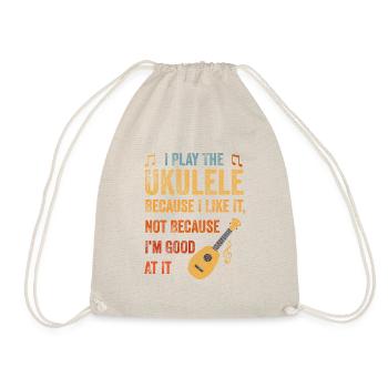 Je joue du ukulélé guitariste hawaïen - Sac de sport léger - nature - Devant