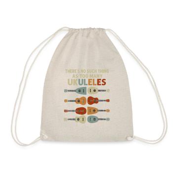 Liebe Ukulele Spieler Gitarre Hawaiianische Musik - Turnbeutel - Natur - Vorne