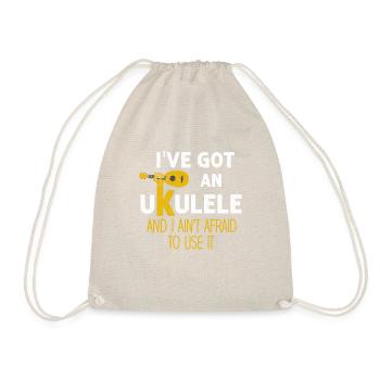 Joueur de ukulélé Guitare hawaïenne - Sac de sport léger - nature - Devant