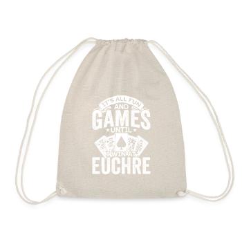 Euchre Jeu de cartes Euchre Players Expert Sports - Sac de sport léger - nature - Devant