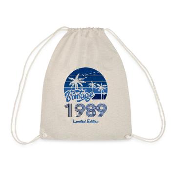 Vintage Année 1989 Edition Limitée Bleu - Sac de sport léger - nature - Devant