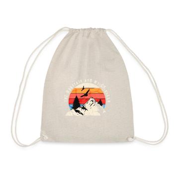 The mountain and my bike is calling - Drawstring Bag - nature - Front