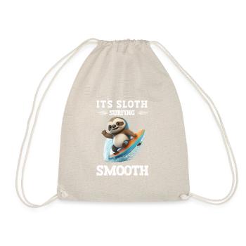 I'm enough I'm going surfing Windsurfer saying - Drawstring Bag - nature - Front